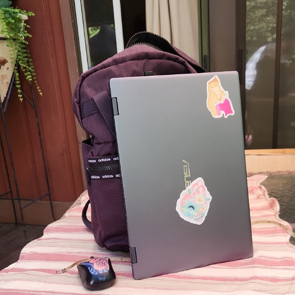 Adidas Men's/Women's Deep Purple Backpack - Picture 8 of 9